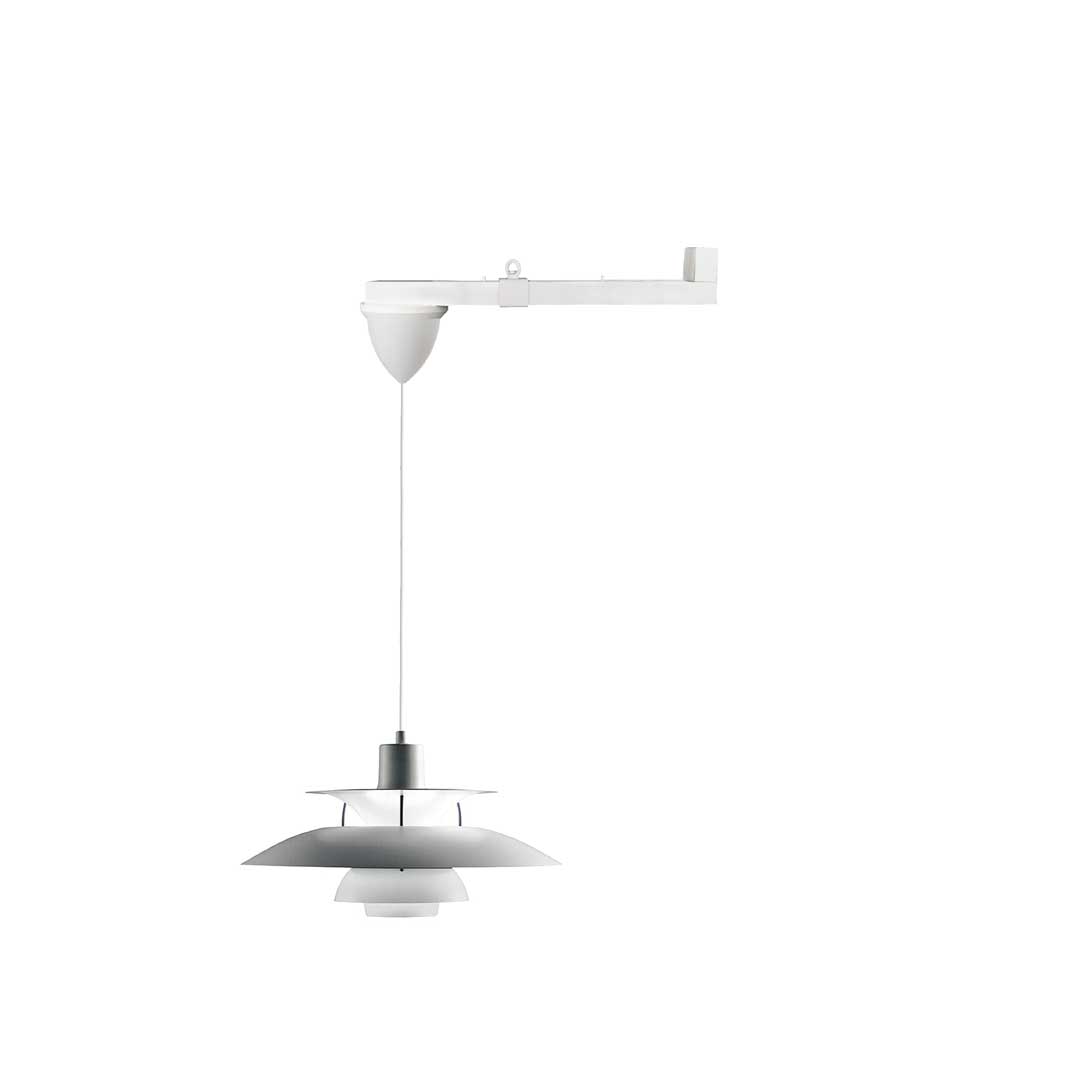 halvanden meter forlængerarm til pendler med en grå PH5-pendel