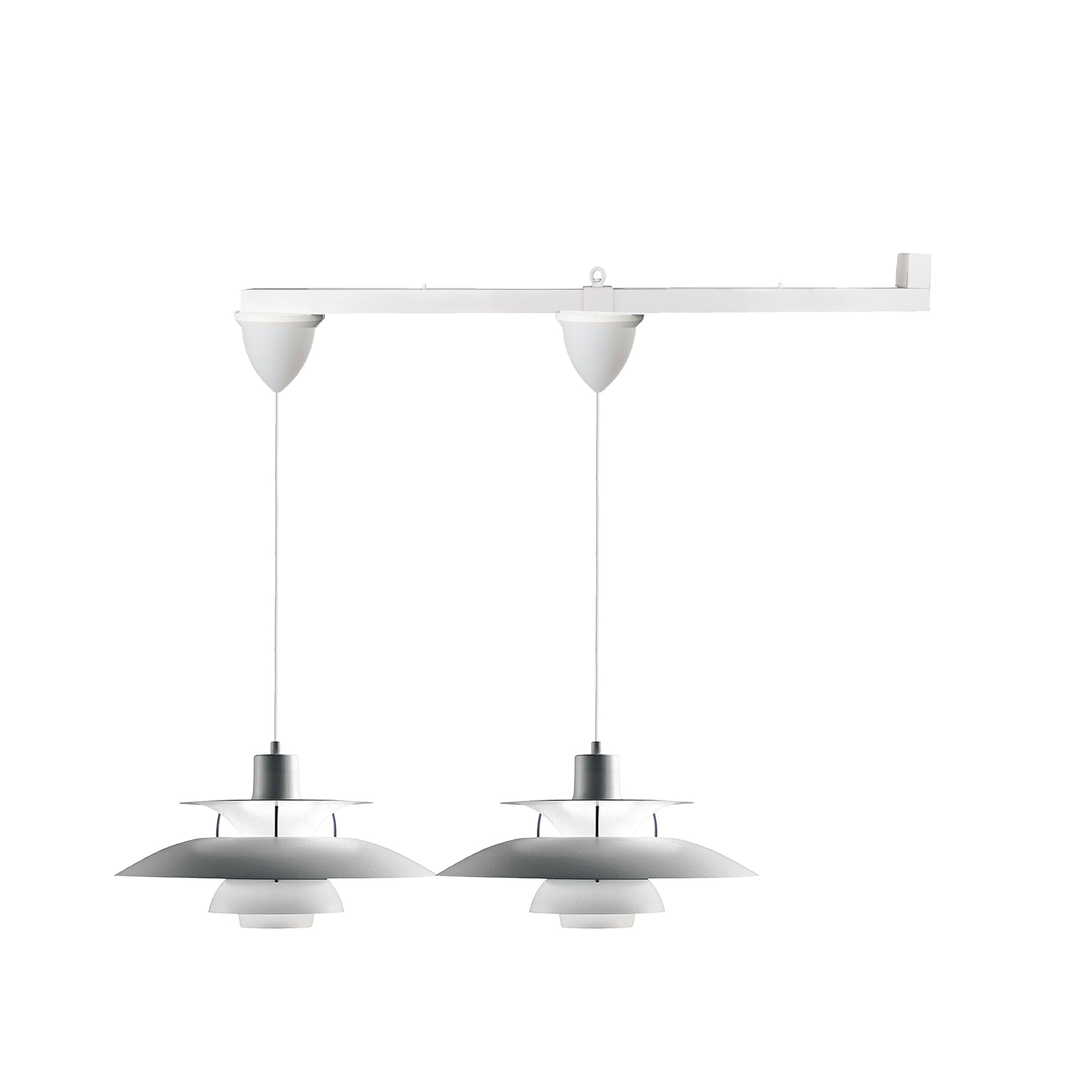 Forlængerarm til to hængelamper fra én loftskrog